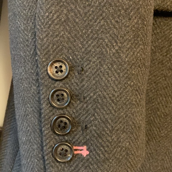 Pink Tartan black pea coat - Picture 4 of 7